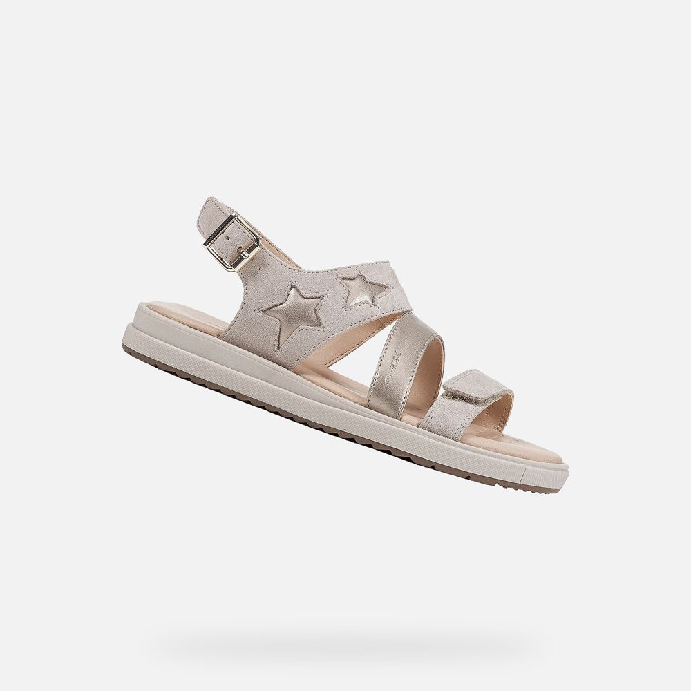 Geox Sandals Beige Rebecca - Geox Girls Shoes - EYLIPT570